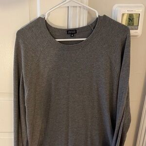 Buttery Soft Two Blind Brothers Heather Gray Crew Neck Top